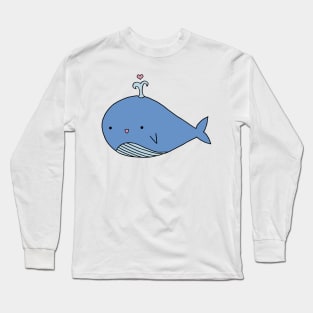 Happy Whale Long Sleeve T-Shirt